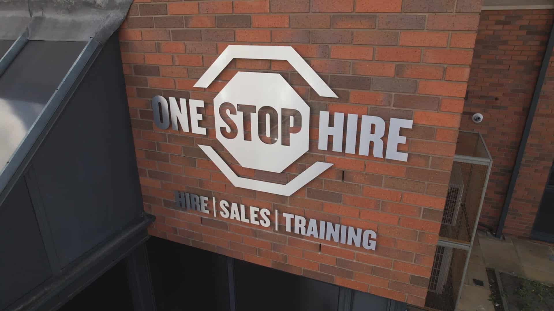 One Stop Hire signage