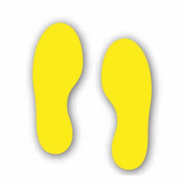 Foot Print Pair (Floor Graphic) Sheet size 275 x 235mm 1x Left 1x Right