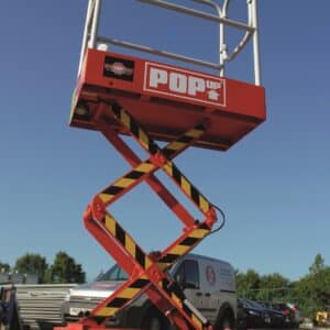 Battery Operated 1.6M Push Around Scissor Lift