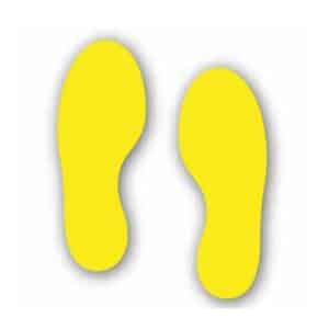 Foot Print Pair (Floor Graphic) Sheet size 275 x 235mm 1x Left 1x Right