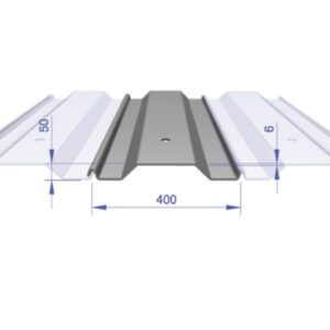 Lapped Trench Sheet - FKD 400/6 400mm Wide